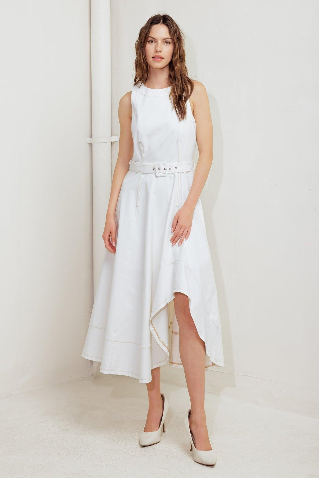 POET’S MUSE WOVEN MIDI DRESS