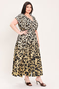 WILD MUSE WOVEN MIDI DRESS