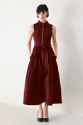 TIMELESS MOOD WOVEN MIDI DRESS