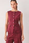 MIDNIGHT MESA STYLE FAUX SUEDE VEST