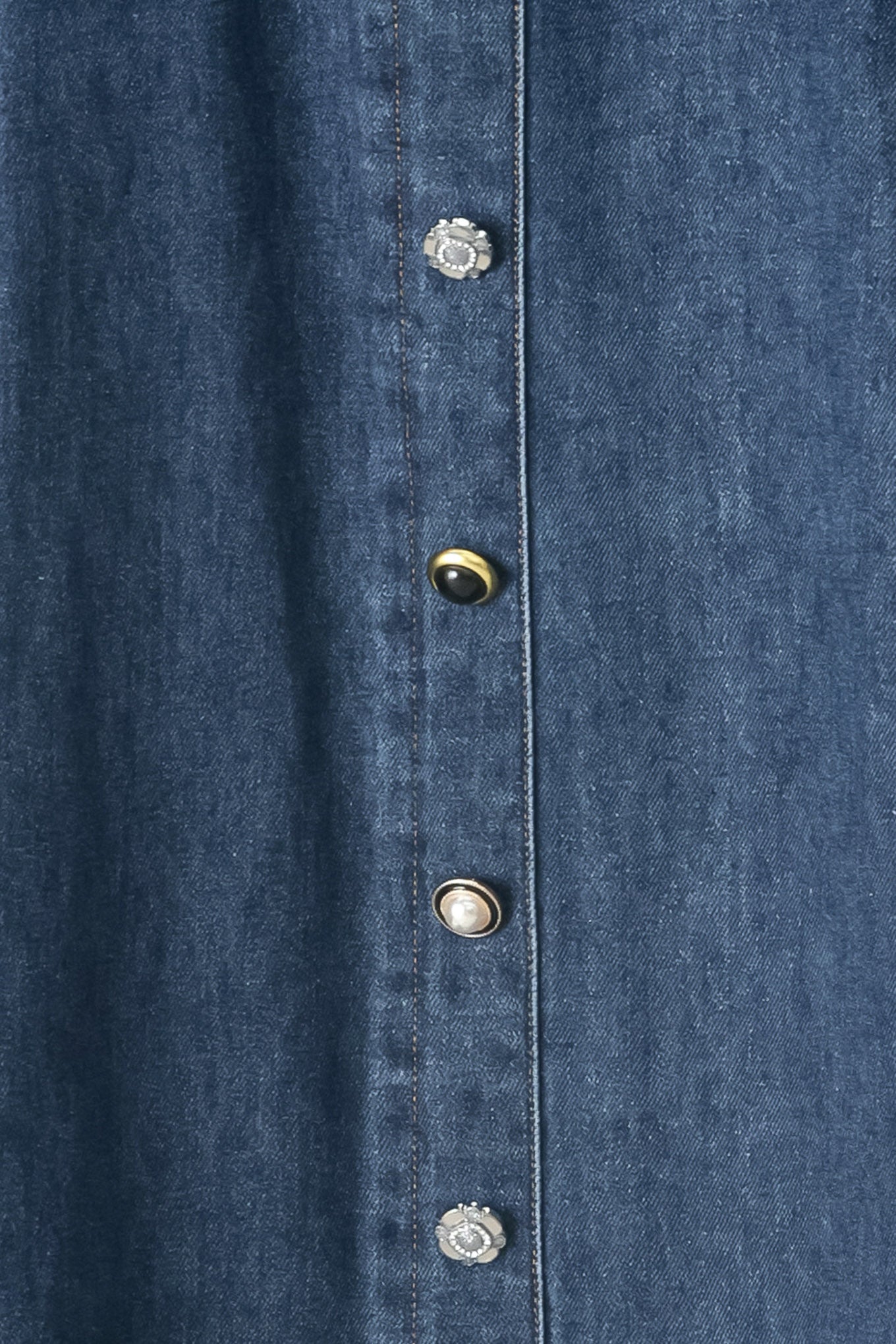 SWEET TALKER DENIM CIRCLE MIDI SKIRT