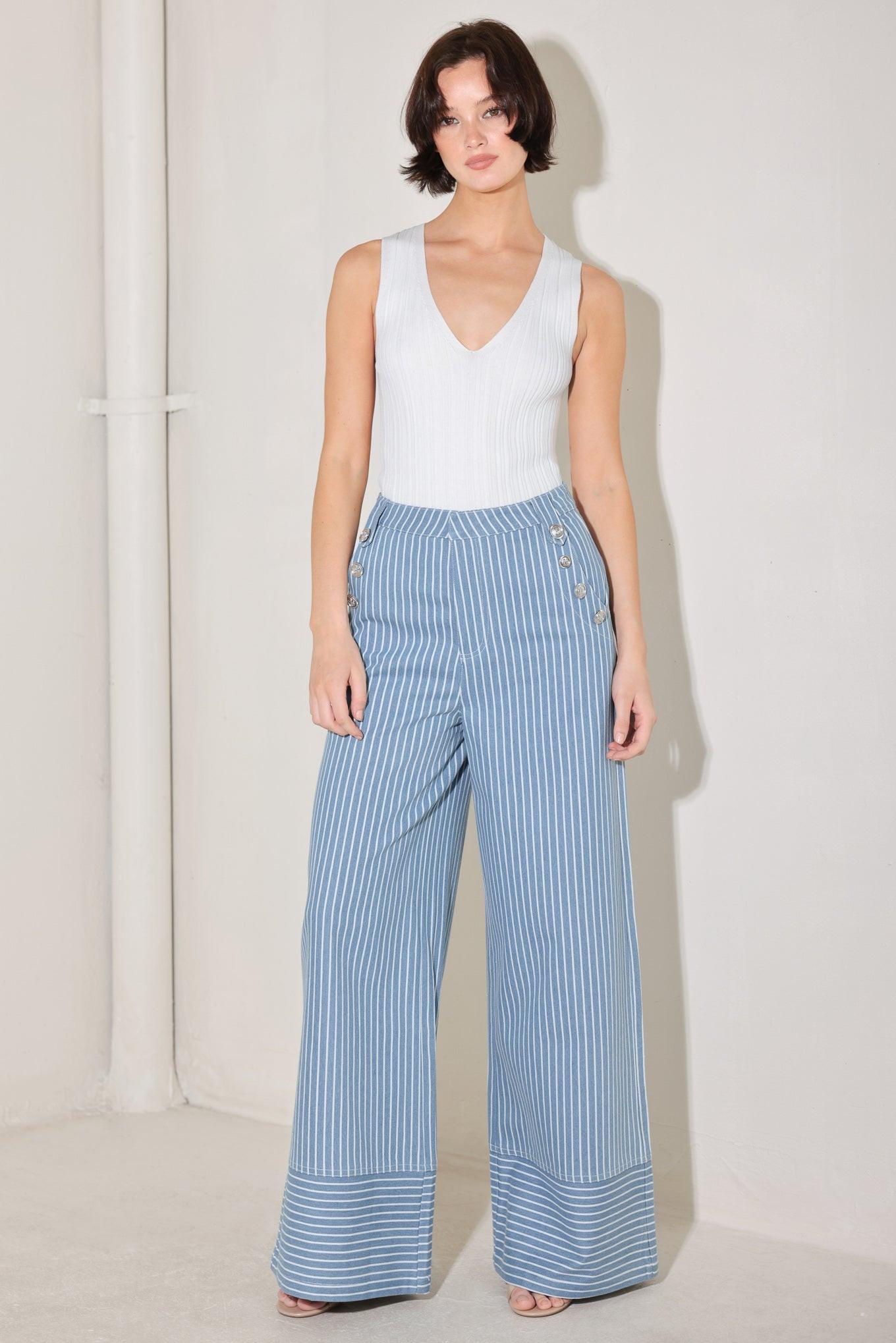 PINSTRIPE PRESTIGE WOVEN PANTS