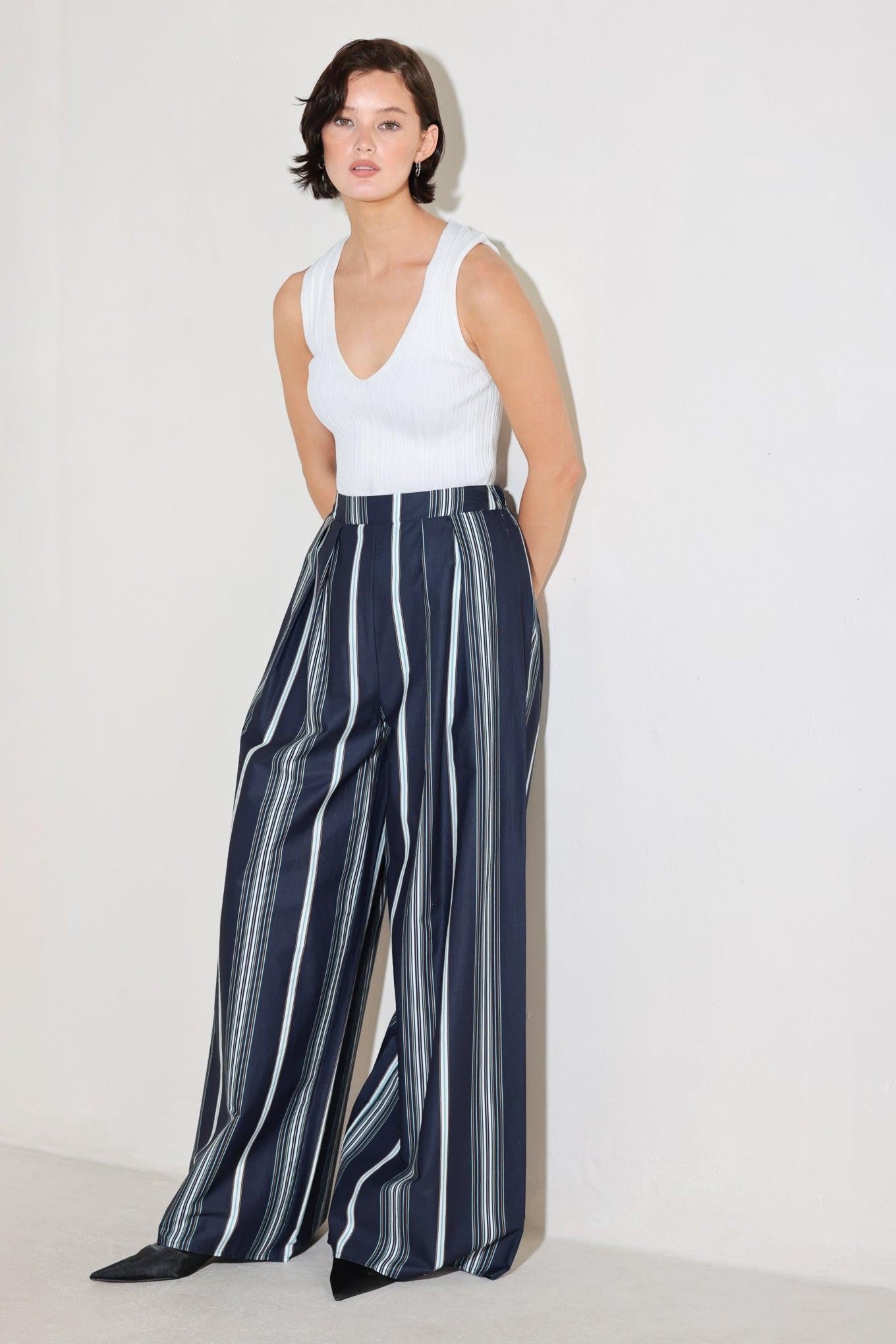 CITY STRIPE WOVEN PANTS