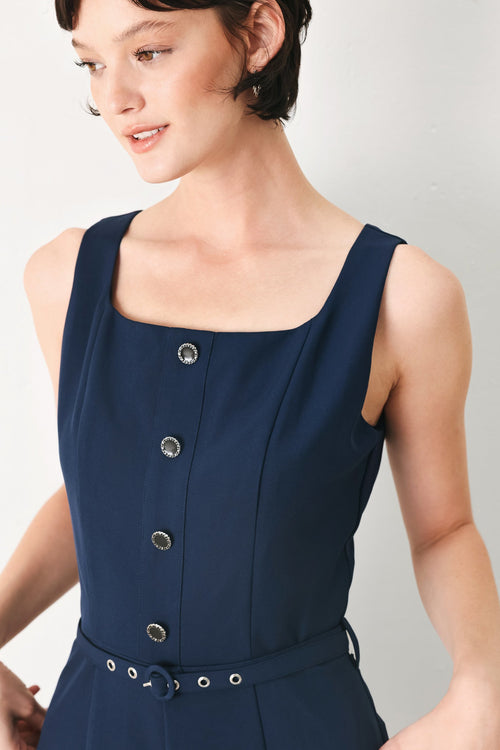 AFTER HOURS ELEGANCE WOVEN JUMPSUIT