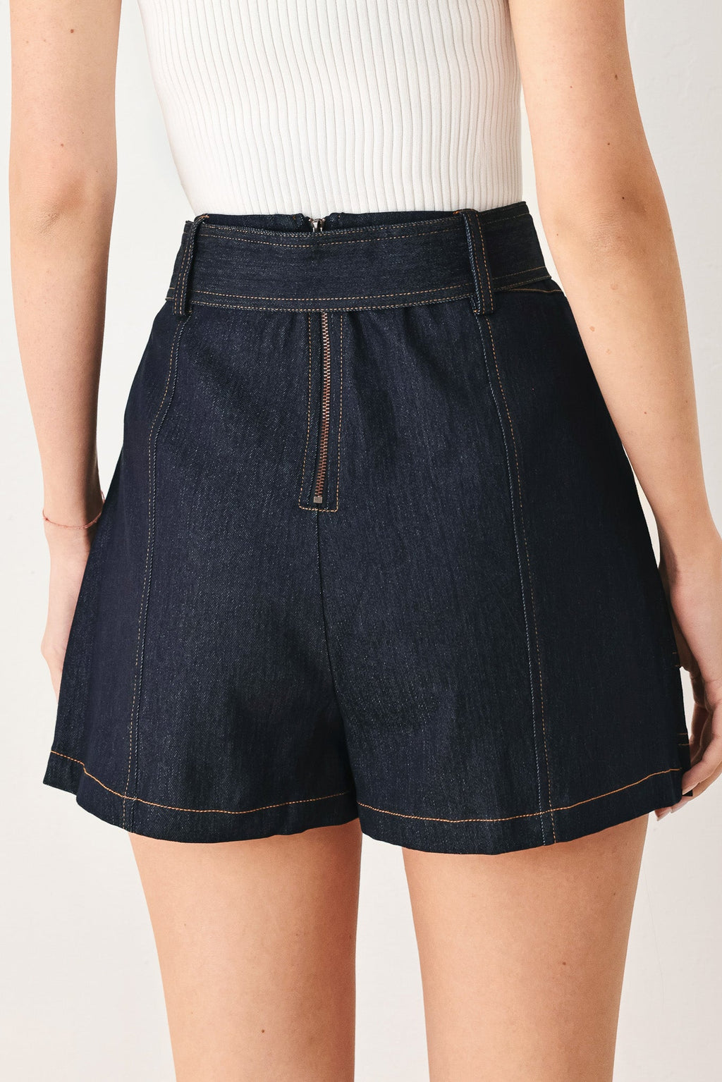 CHIC CHARM DENIM SKORT