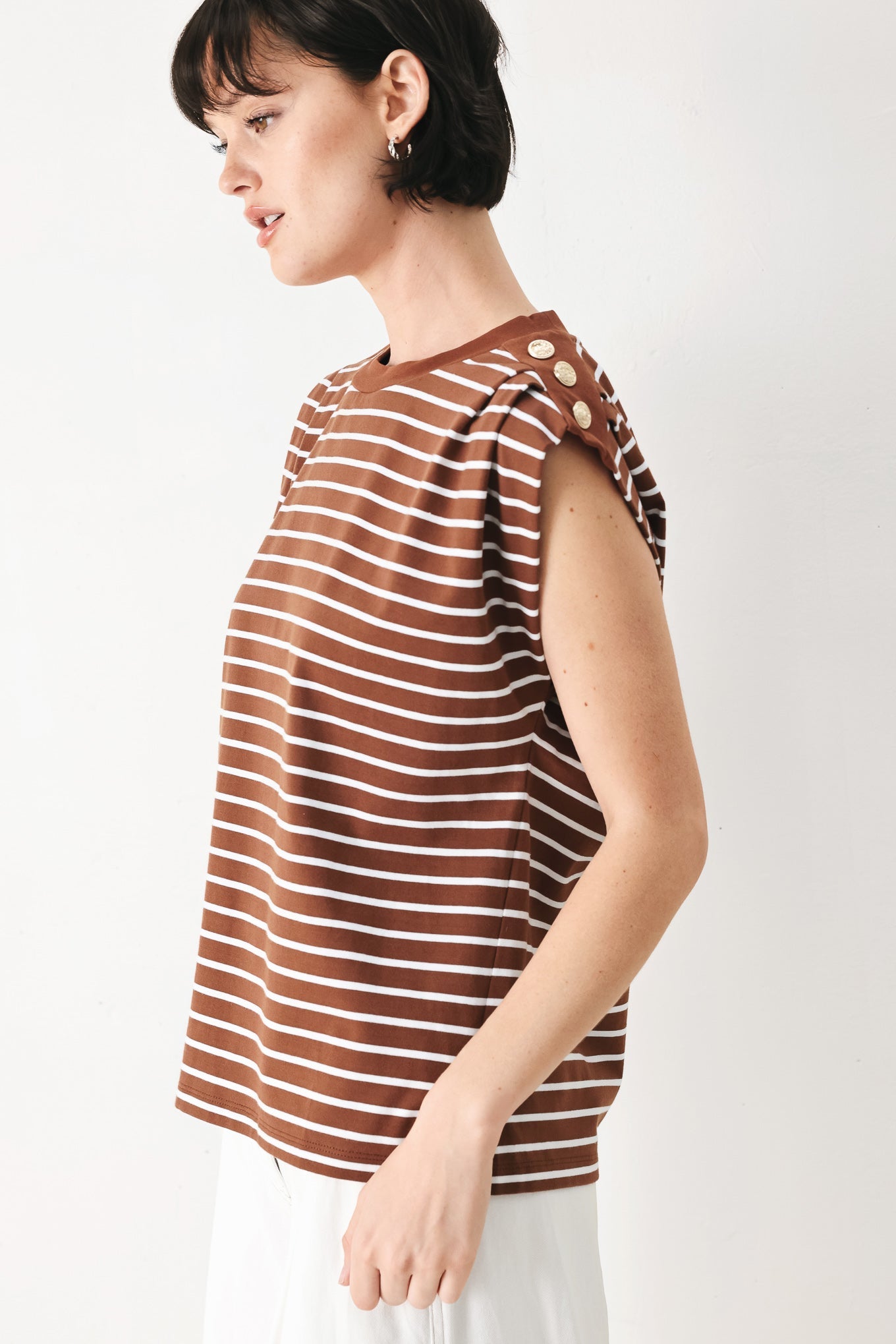 EVERYDAY COOL STRIP KNIT TOP