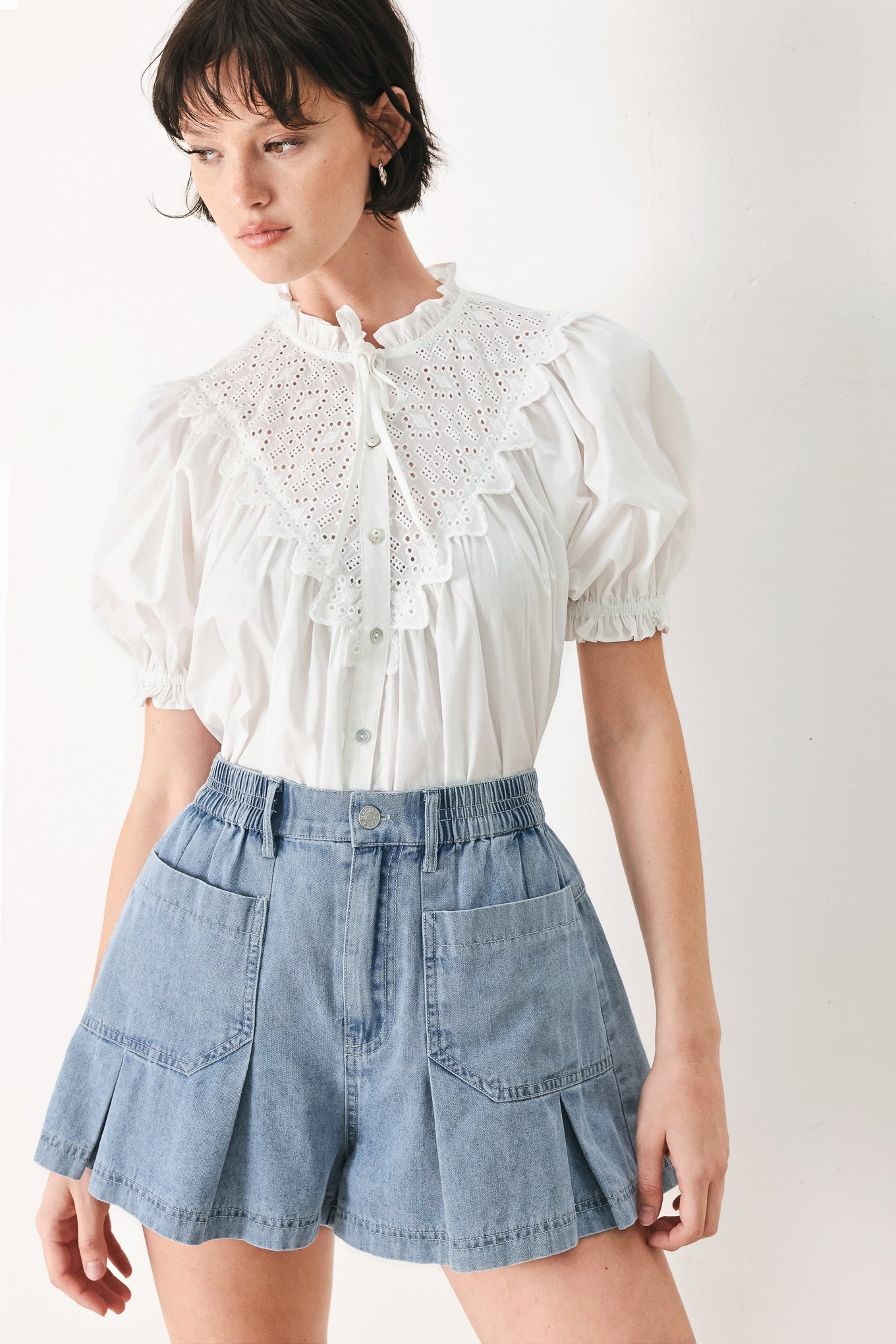 SWEET NOTE MOMENT WOVEN TOP