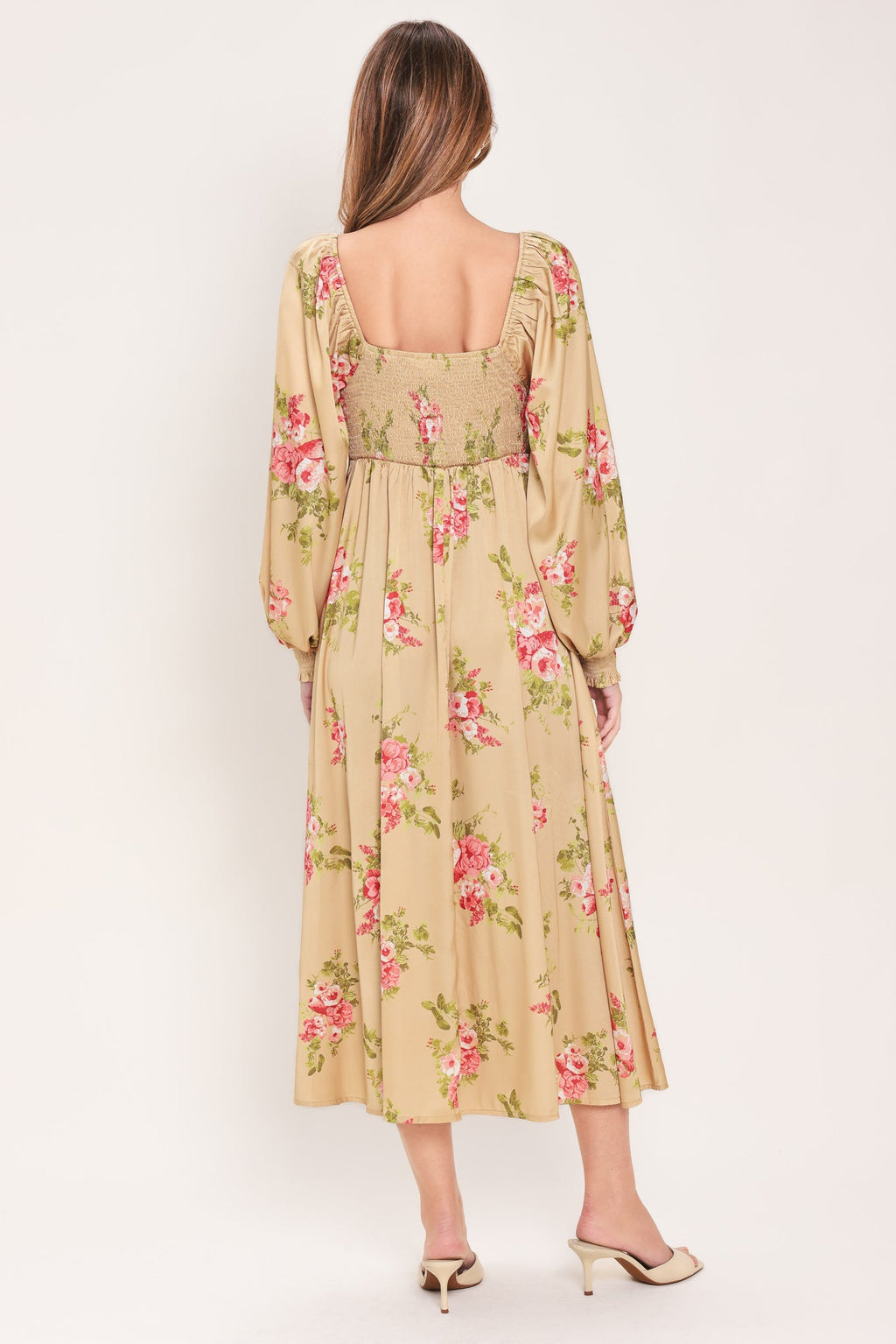 ENGLISH GARDEN WOVEN MIDI DRESS