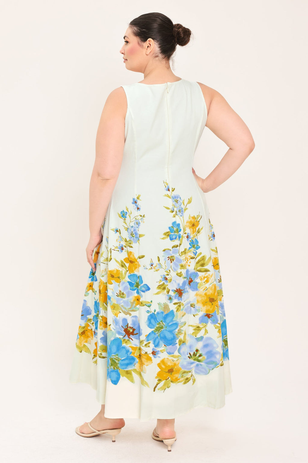 DREAMING OF THE COAST WOVEN MIDI DRESS