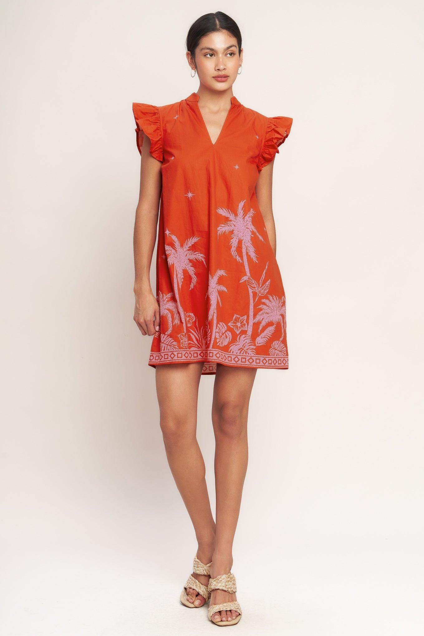 ISLAND STATE OF MIND WOVEN MINI DRESS