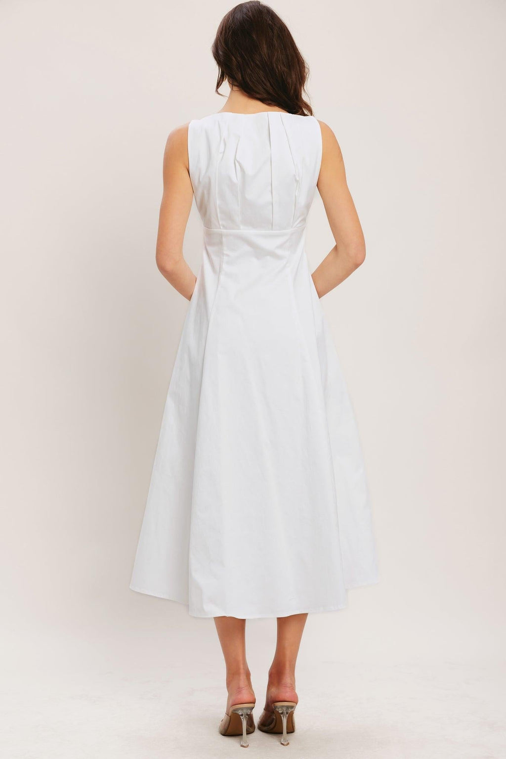 SEASIDE BRUNCH WOVEN MIDI DRESS
