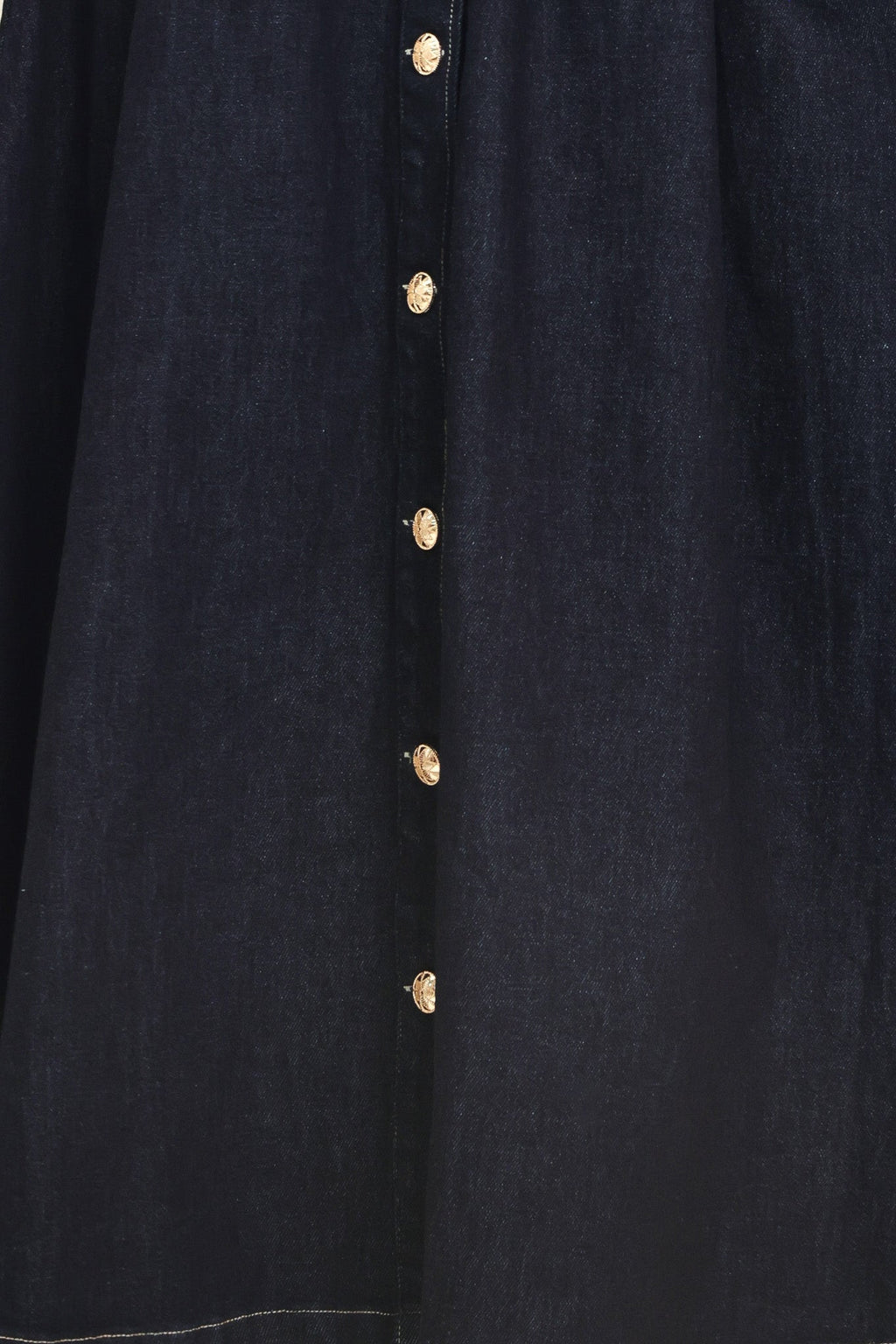 INDIGO CHARM DENIM MIDI DRESS