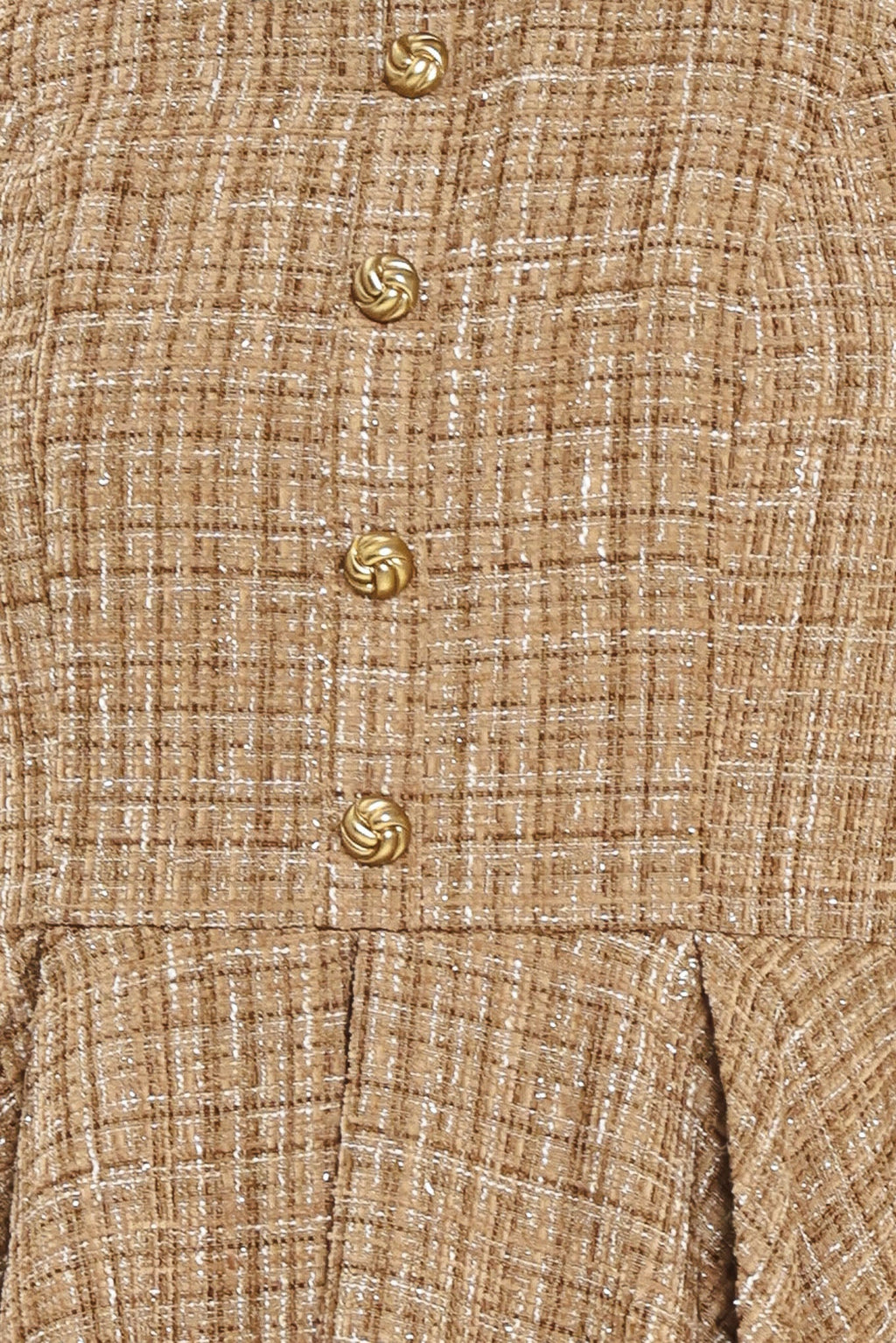 CAMBRIDGE COLLAR WOVEN TWEED MINI DRESS
