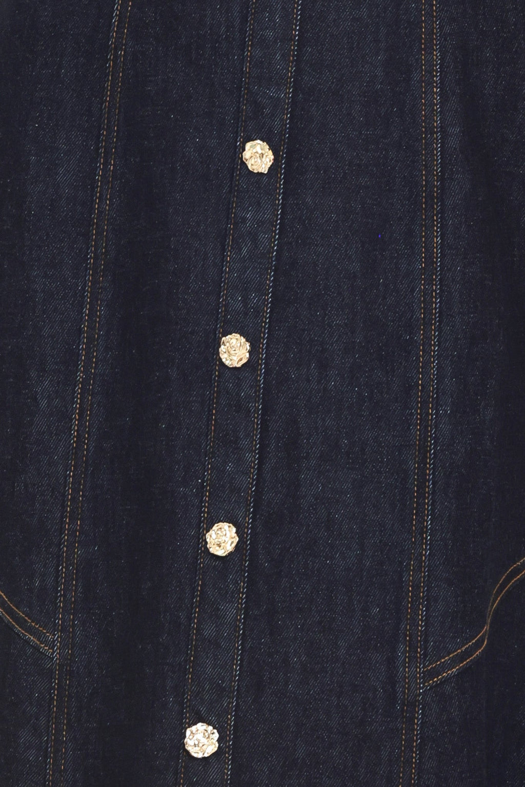 CHELSEA DENIM MIDI DRESS