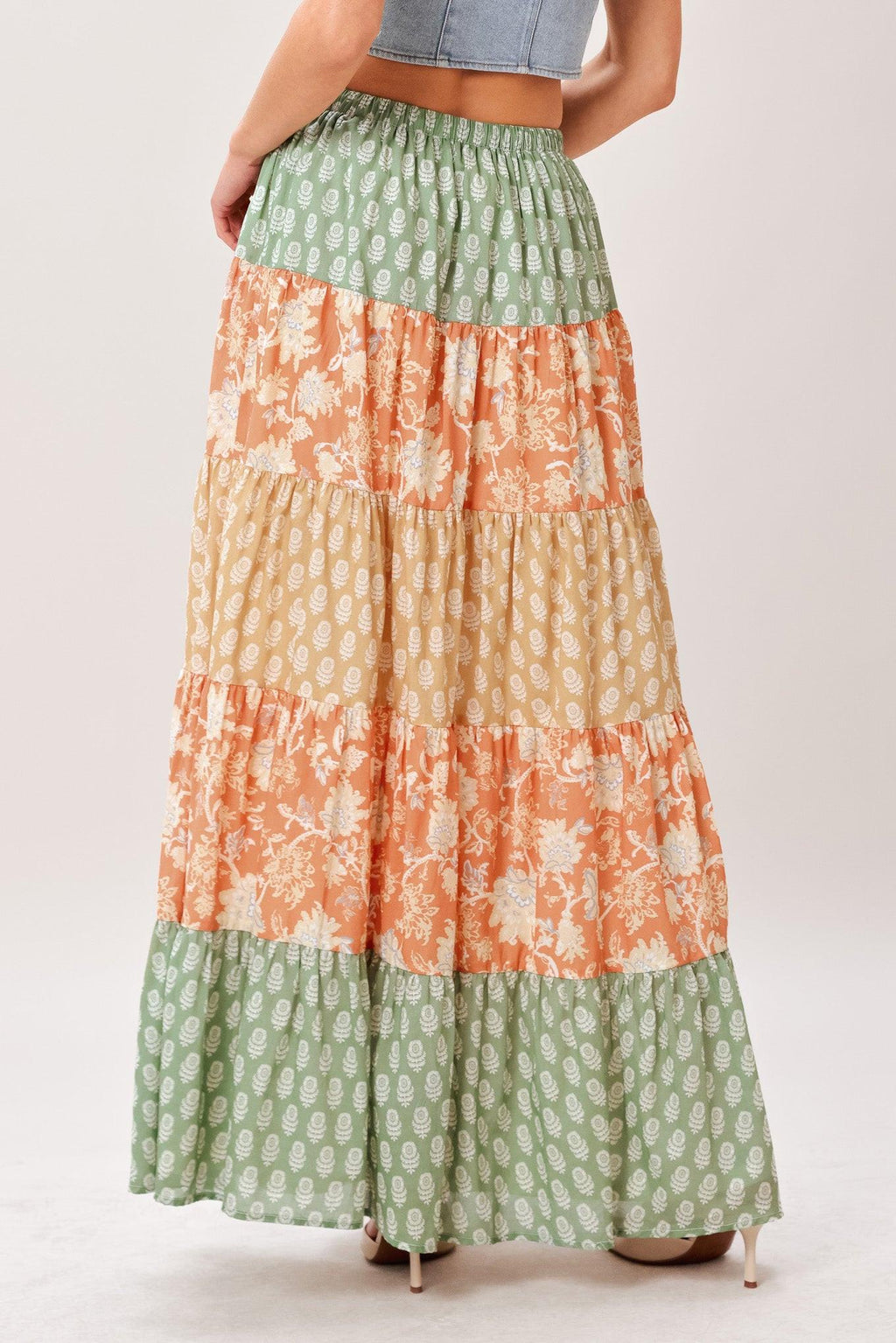 TERRA FLOW MIDI PRAIRIE SKIRT