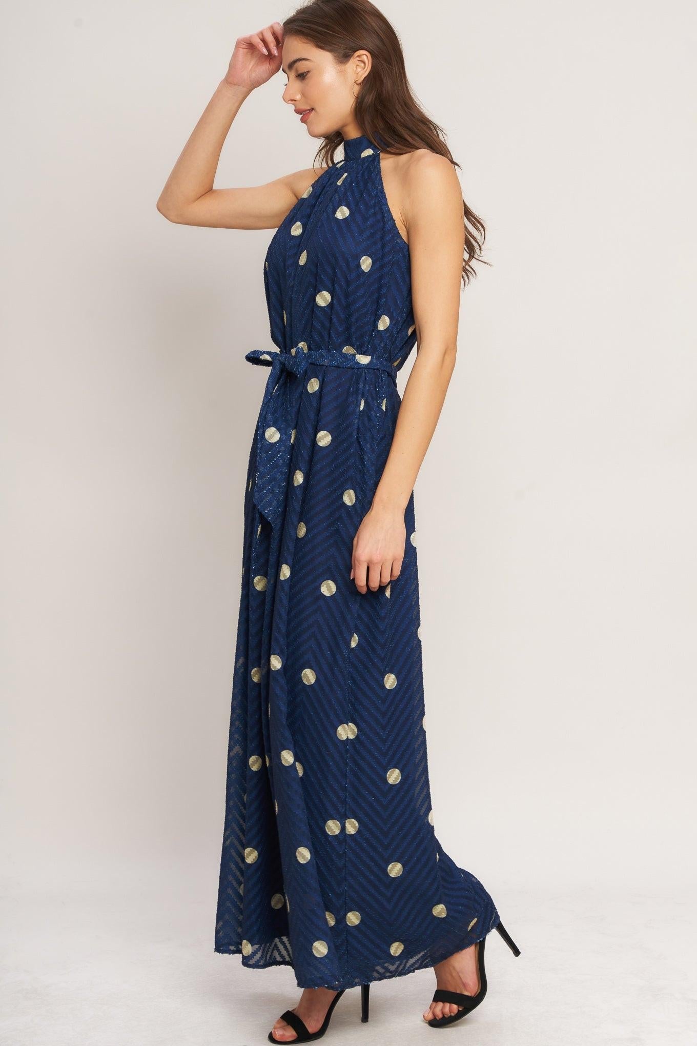 NIGHTFALL MUSE WOVEN JUMPSUIT