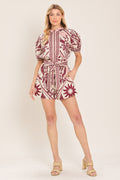 PROVENCE WEEKEN WOVEN ROMPER