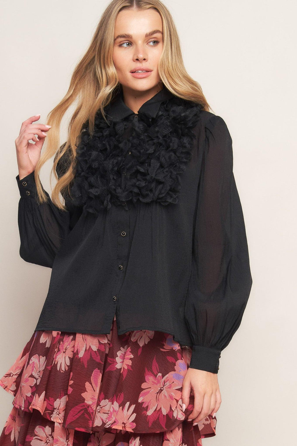 HAZY DAYS WOVEN TOP