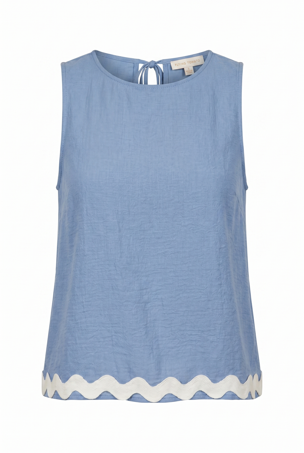 DRIFTING CURRENTS WOVEN TOP