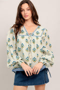FROM COFFEE RUNS TO WEEKENDS WOVEN TOP