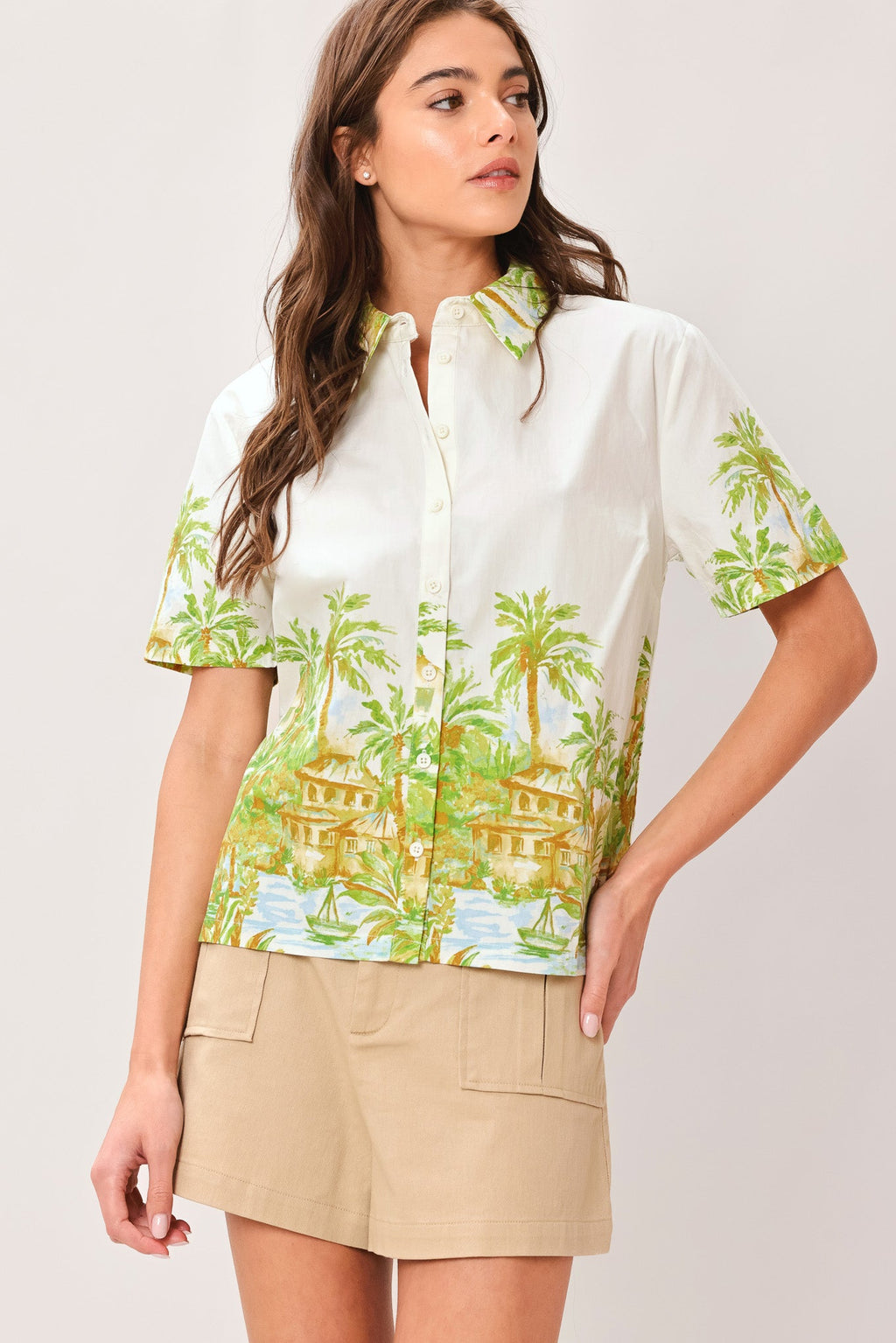 PALM CURRENT WOVEN TOP