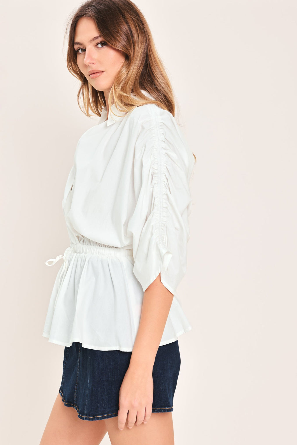 SEASIDE BREEZE WOVEN TOP