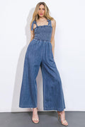 GETTING IT DONE DENIM JUMPSUIT